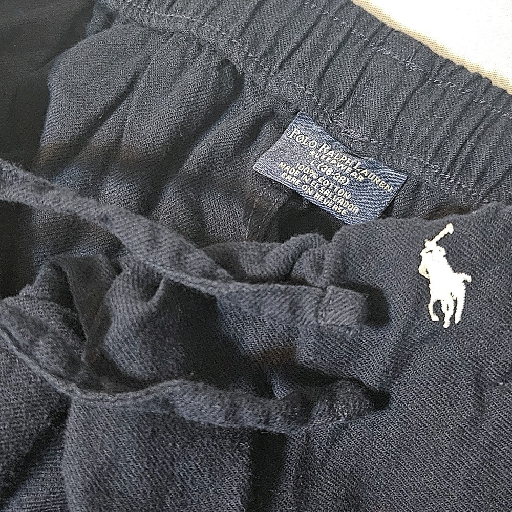 Polo Ralph Lauren Men's Knit Sleep Pants Dark Blue Size L Pajama Sleepwear 36-38